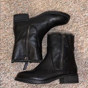 STEVEN by Steve Madden leather lined moto boots